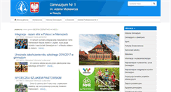 Desktop Screenshot of gimnazjum1.reszel.pl